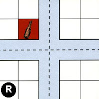 Tile R rotated clockwise three times (270 degrees)