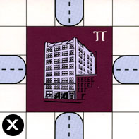 Tile X rotated clockwise three times (270 degrees)