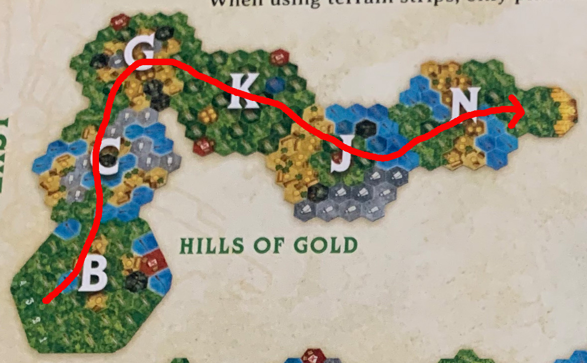Hills of Gold Map